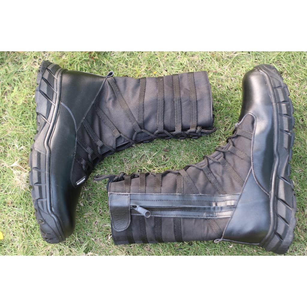 SEPATU PDL NINJA JAGUAR KULIT ASLI SOL KOMANDO SAFETY UJUNG BESI KUAT
