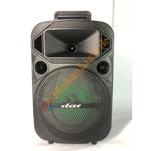 Speaker Portable DAT Super Bass DT-820QD / DT-815AS 8&quot; 8 Inch 8In 2 MIc Wireless