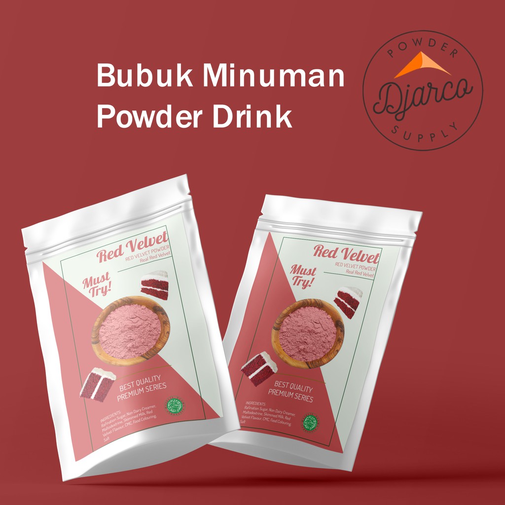 

1000 GRAM/1 KG PREMIUM RED VELVET POWDER DRINK - SERBUK BUBUK MINUMAN RED VELVET BISA GROSIR