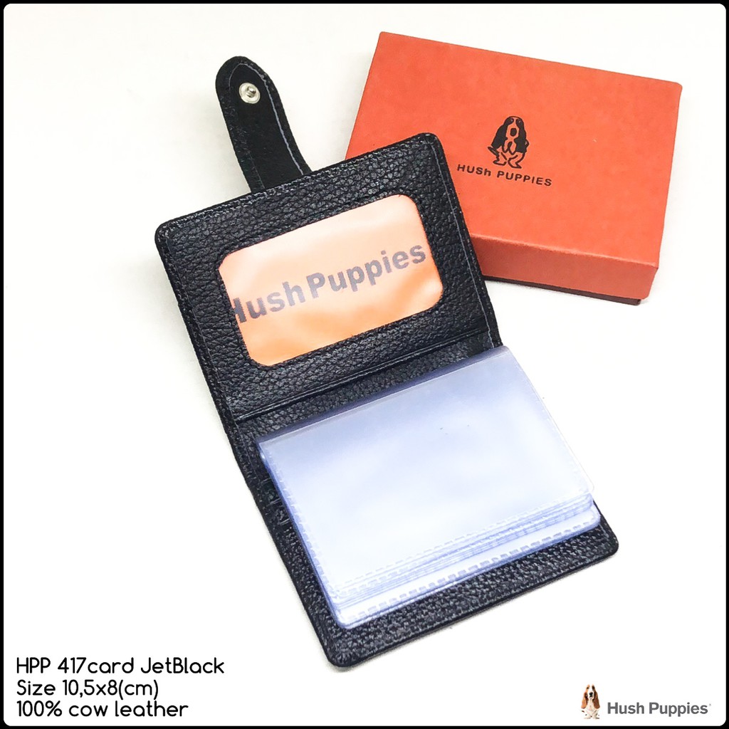 dompet kulit pria kartu hushpuppies 417 series premium quality bahan asli kulit sapi