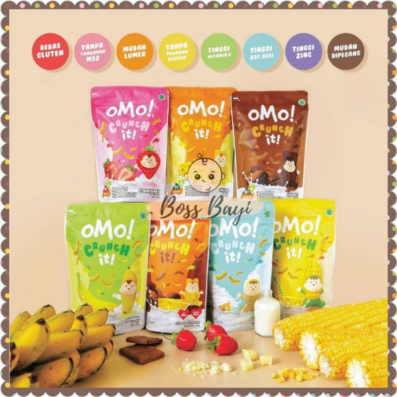 OMO! Healthy Snack Crunch It | OMO × Baby Shark / Snack Cemilan Sehat Bayi 8bulan+