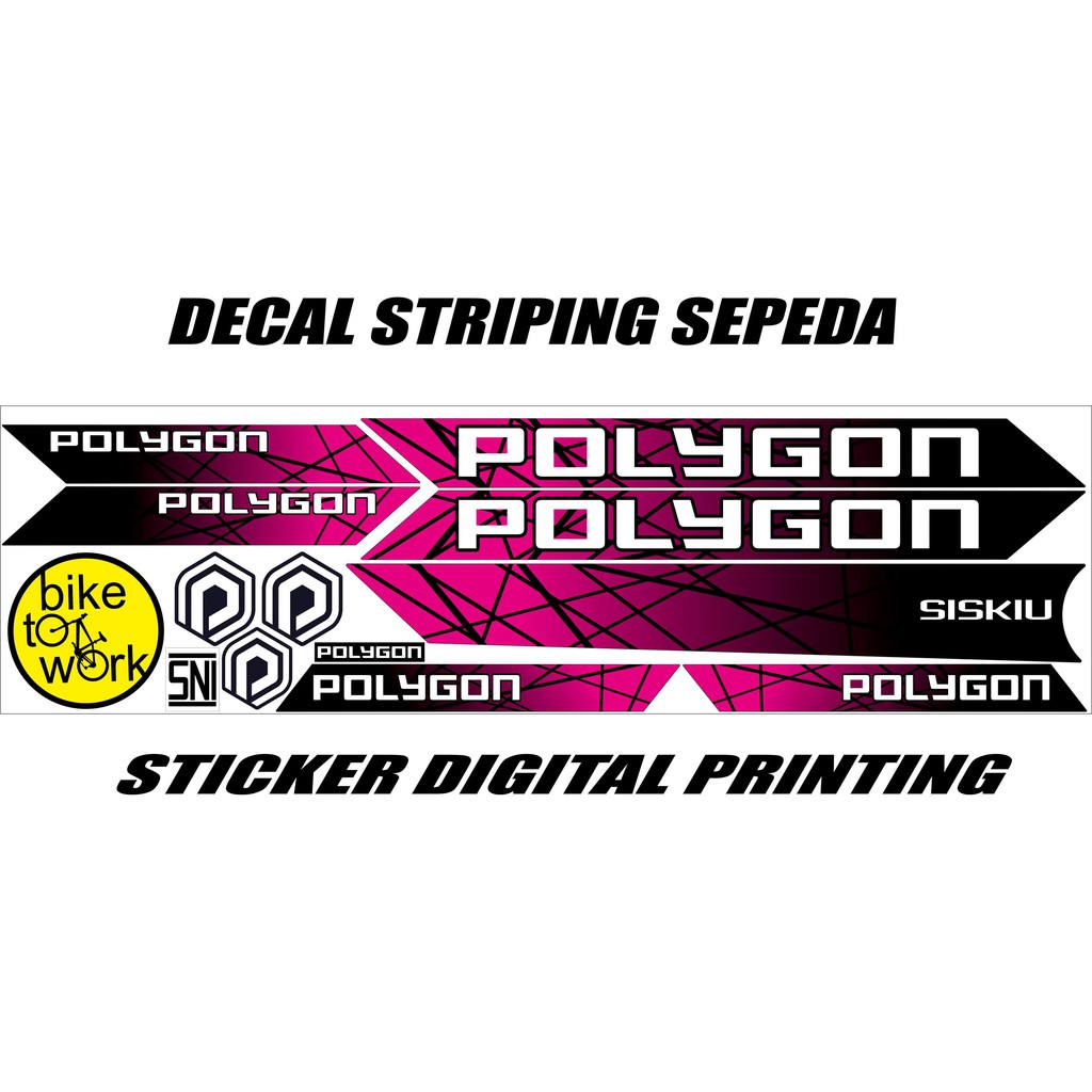 STICKER SEPEDA STICKER BIKE POLYGON