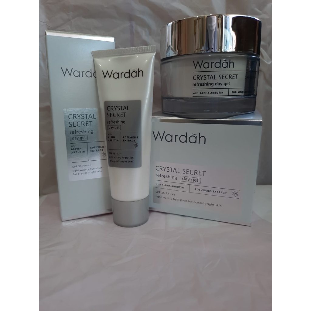 Jelita Cosmetic - Wardah Crystal Secret Series | Day &amp; Night Cream | Cleanser | Toner | Cleansing Gel