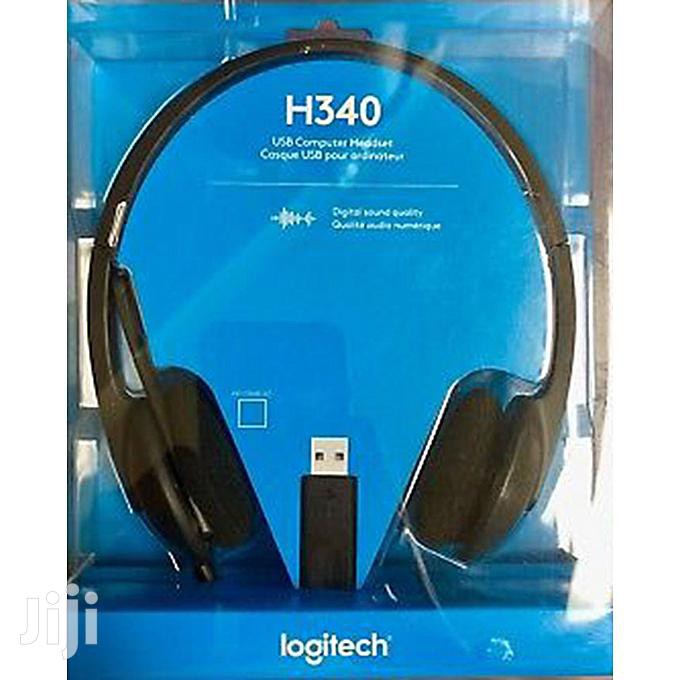 Logitech H340 USB Headset Computer H 340 Stereo Sound With Mic