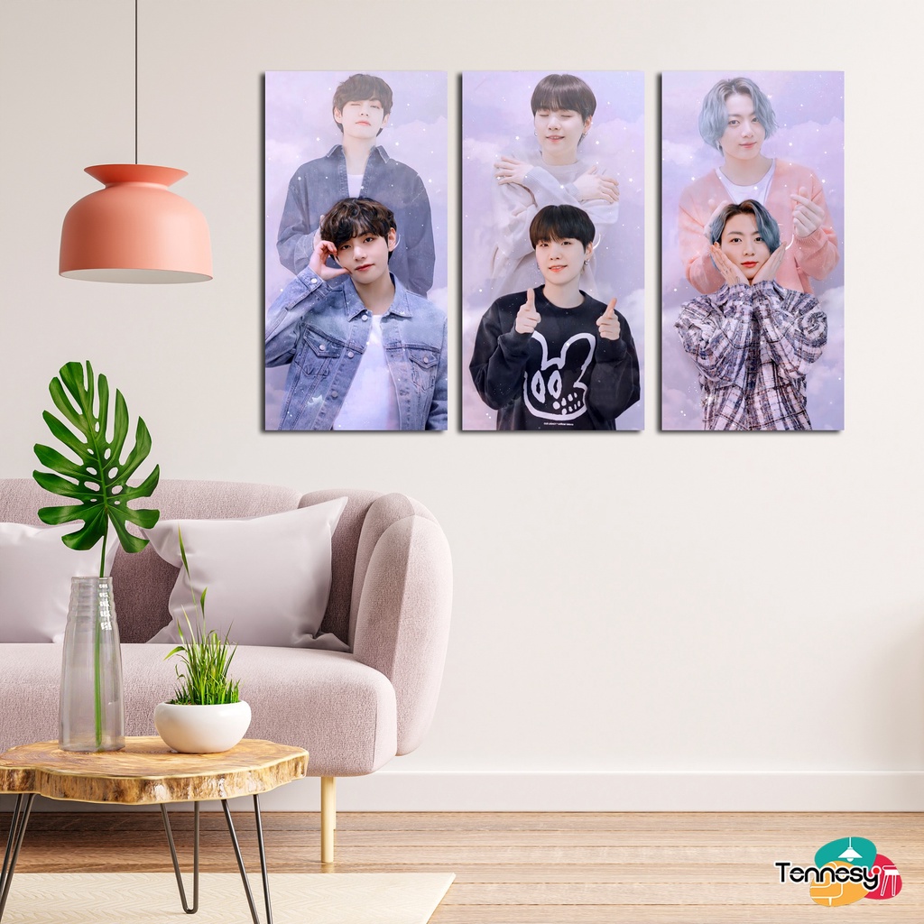 HIASAN DINDING WALL DECOR BTS NEW KPOP KOREA 15x30CM PAJANGAN KAYU POSTER DEKORASI DINDING KAMAR RUMAH