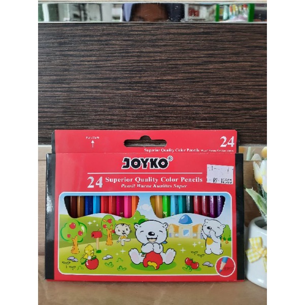 

JOYKO COLOUR PENCILS 24 CP-S24 / PENSIL WARNA JOYKO ISI 24 PENDEK KUALITAS SUPER