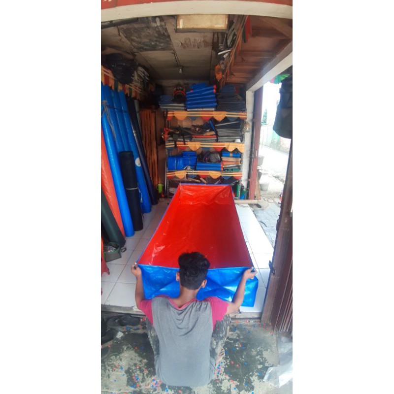 Terpal kolam ikan 250x100x50 A5 KOREA