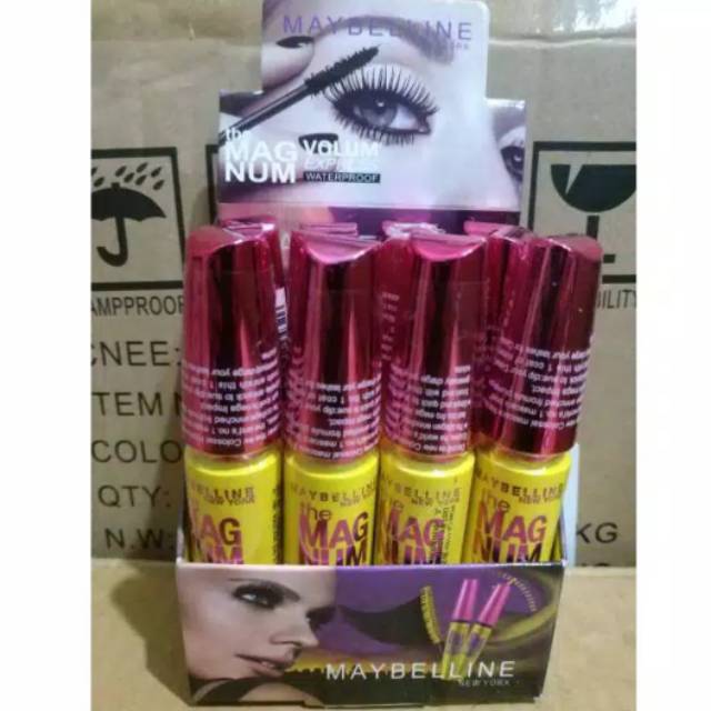 Jual Maybelline mascara magnum tutup ungu (per 3pc) Shopee Indonesia