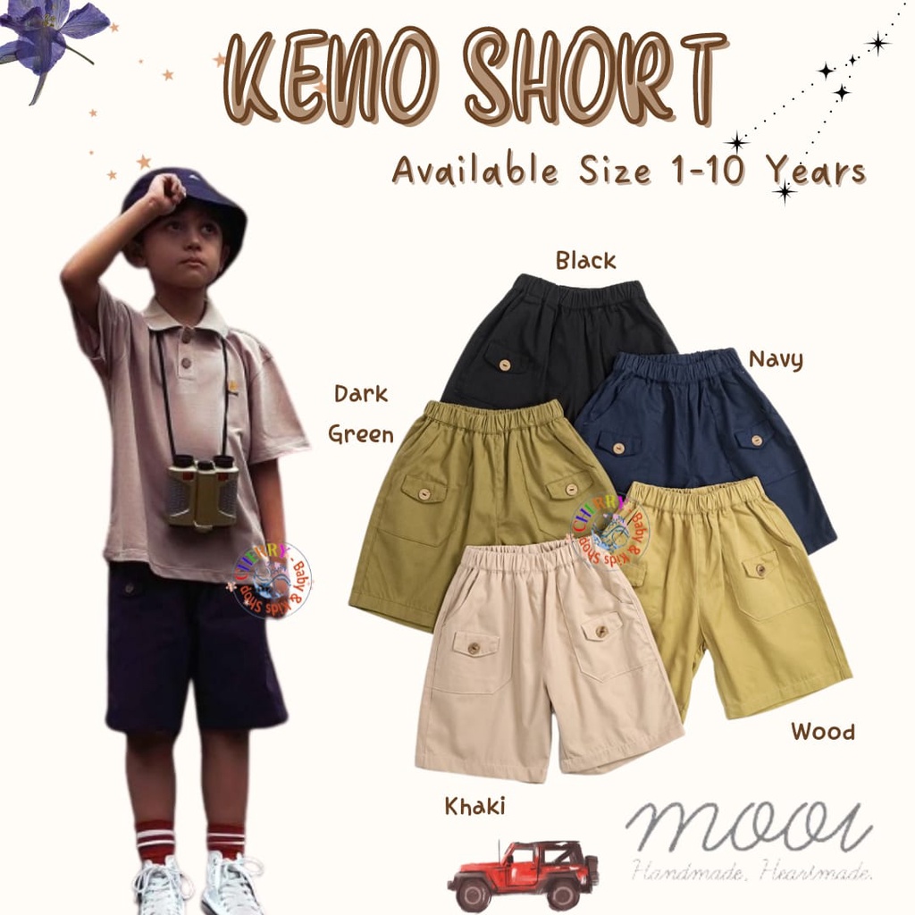 Mooi Keno Short 1-10 Tahun Celana Pendek Anak Keno Short Chinos P10 CBKS