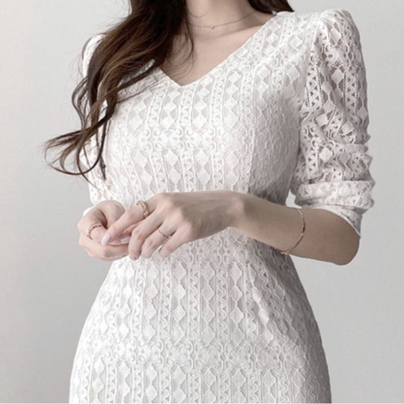 CASUAL OFFICE MERMAID MIDI PARTY DRESS KOREAN STYLE NEW COLLECTION