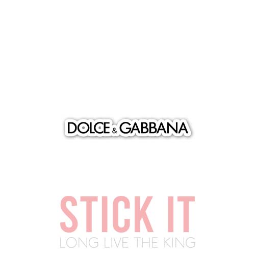 

Stiker Dolce and Gabbana sablon setrika DTF kaos baju sticker fashion 31