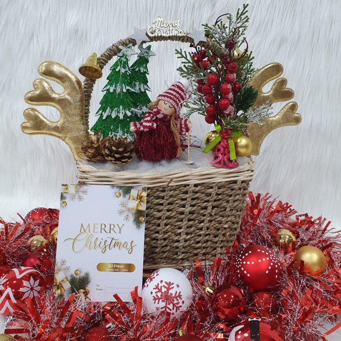 

Paket dekorasi hampers natal christmas parcel hadiah 57 - Snow girl...