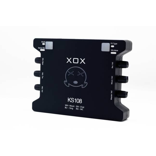SOUND CARD EXTERNAL XOX KS108 ONLINE RECORDING SMULE KS 108 RECORD USB Murah