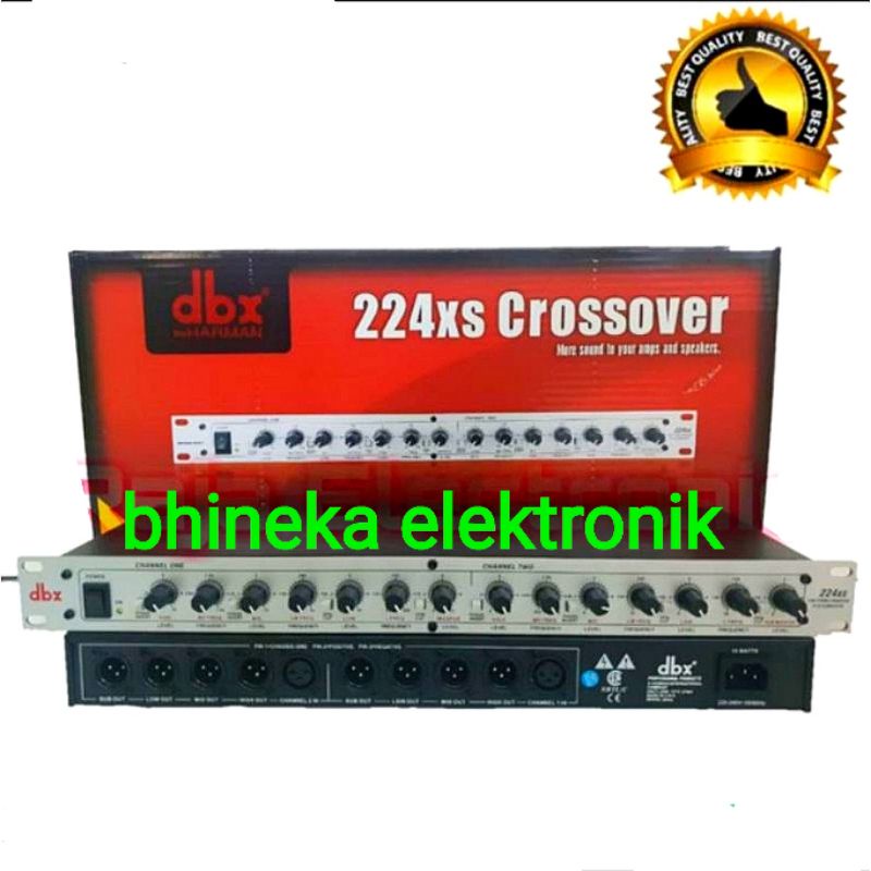 crossover DBX 224 XS / DBX 224XS / DBX224XS silver plus subwoofer