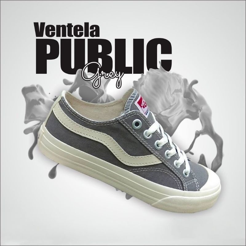 Sepatu ventela public low grey original (Abu Abu)