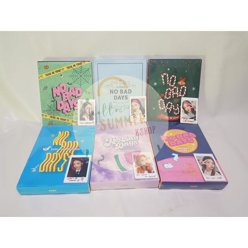 [READY] ITZY NO BAD DAYS NBD Sealed Set 6 Month Subs Include Polaroid Yeji Lia Ryujin Chaeryeong Yun