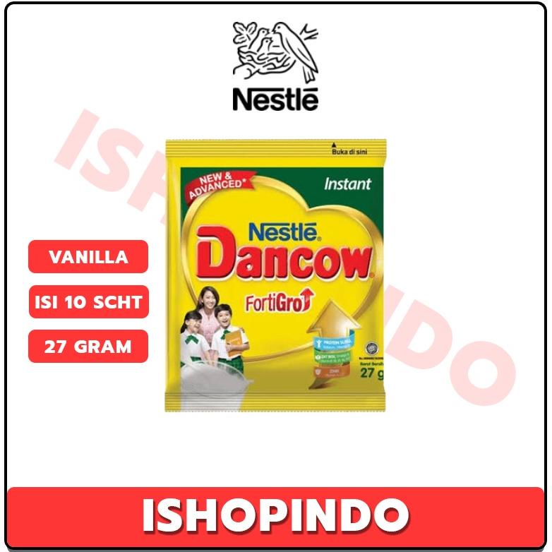 

[PROMO 0EW83] DANCOW INSTANT FORTIGRO PUTIH 27 GR / COKLAT 39 GR RENCENG (ISI 10 SACHET) Baru