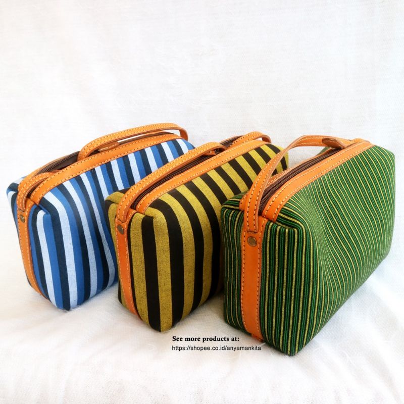 Slingbag Kulit Kembung Lurik / Slingbag Kulit Premium