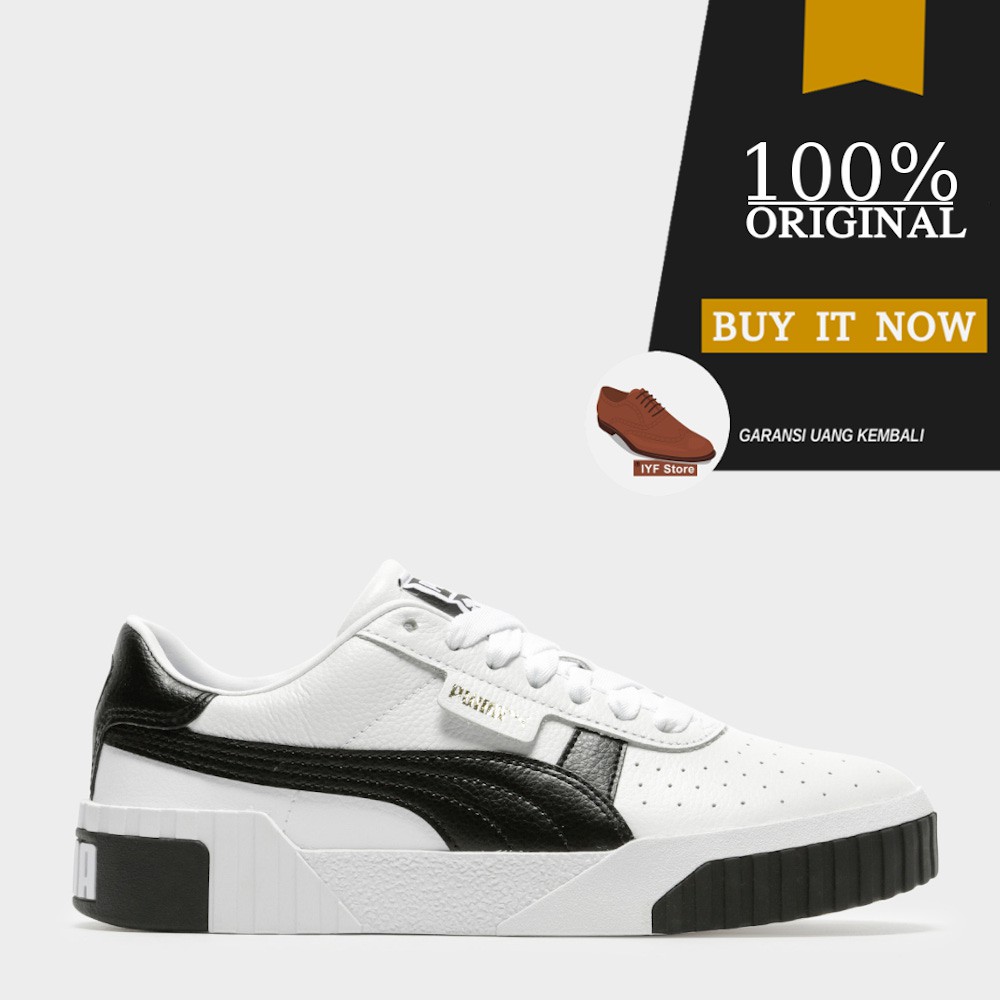 puma cali white black