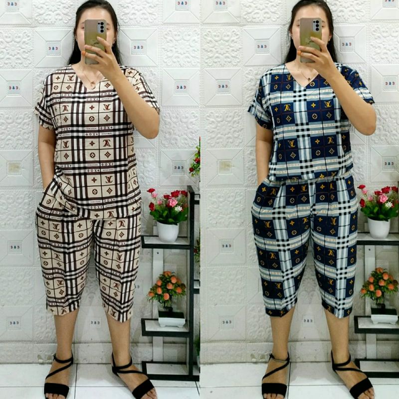 CNC - Stelan Celana 7/8 Rayon V Standar XL Dan Jumbo 3XL