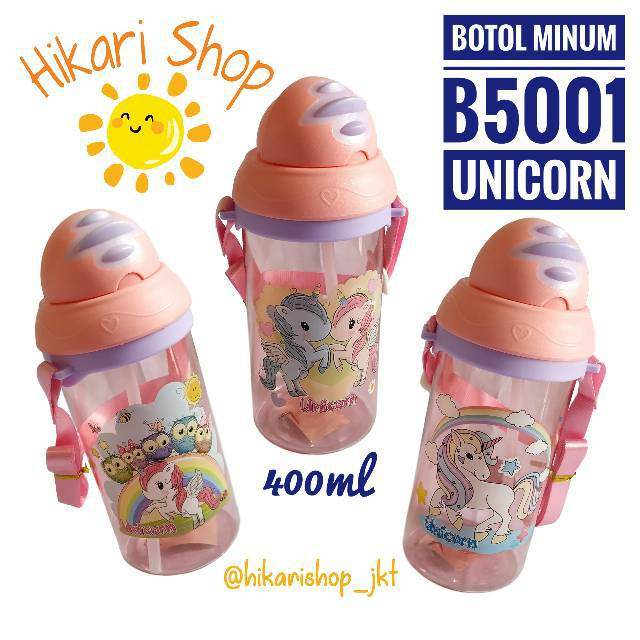 Botol motif Smiggle 5001 Botol Minum  anak 400ml Botol 