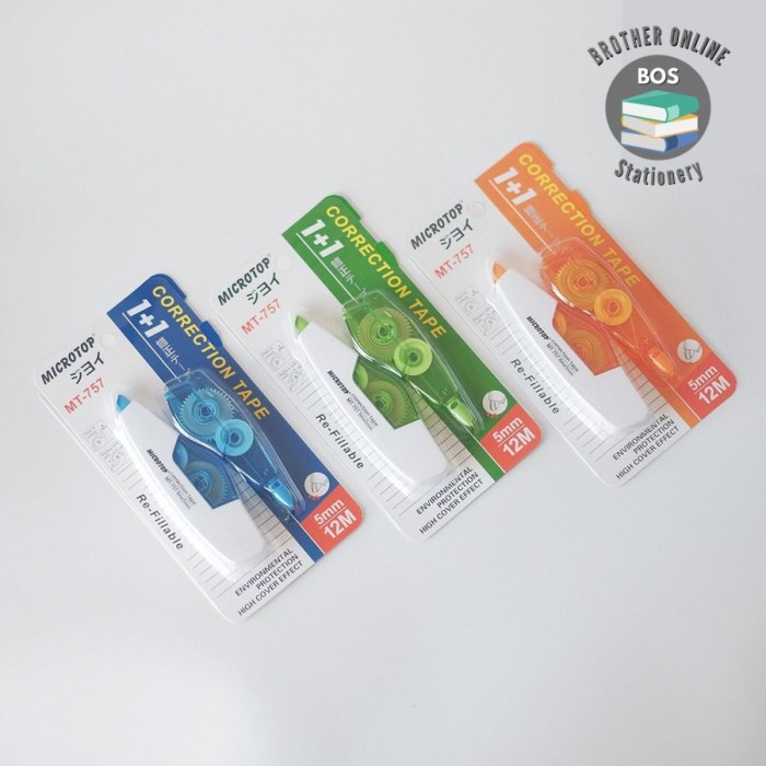 

FBI Correction Tape Bisa Kunci/Tipex Roll/Tipex Kertas/korektion Pen