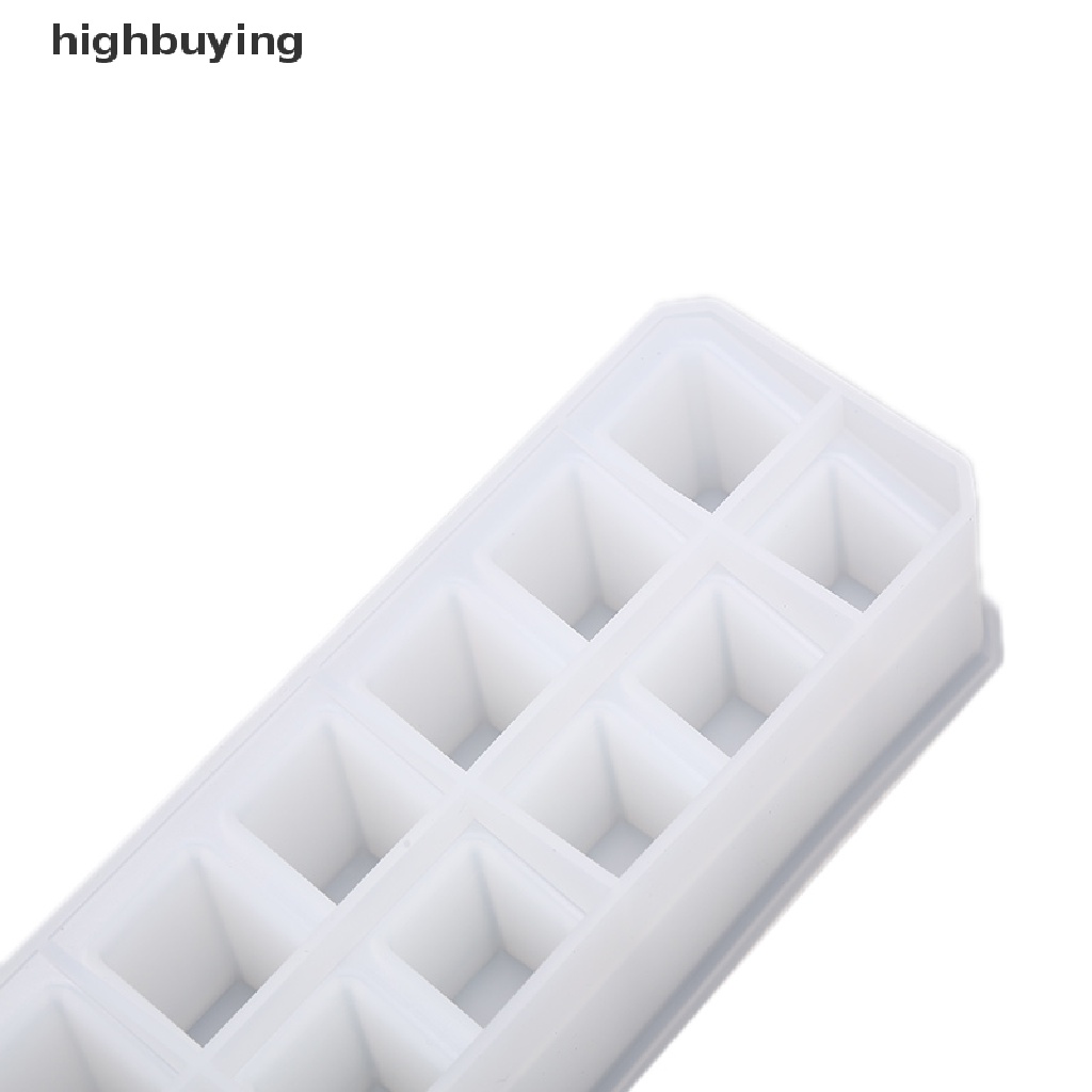 Hbid Cetakan Resin Epoxy Silikon 9 / 12 Sekat Untuk Membuat Kotak Penyimpanan Lipstick DIY