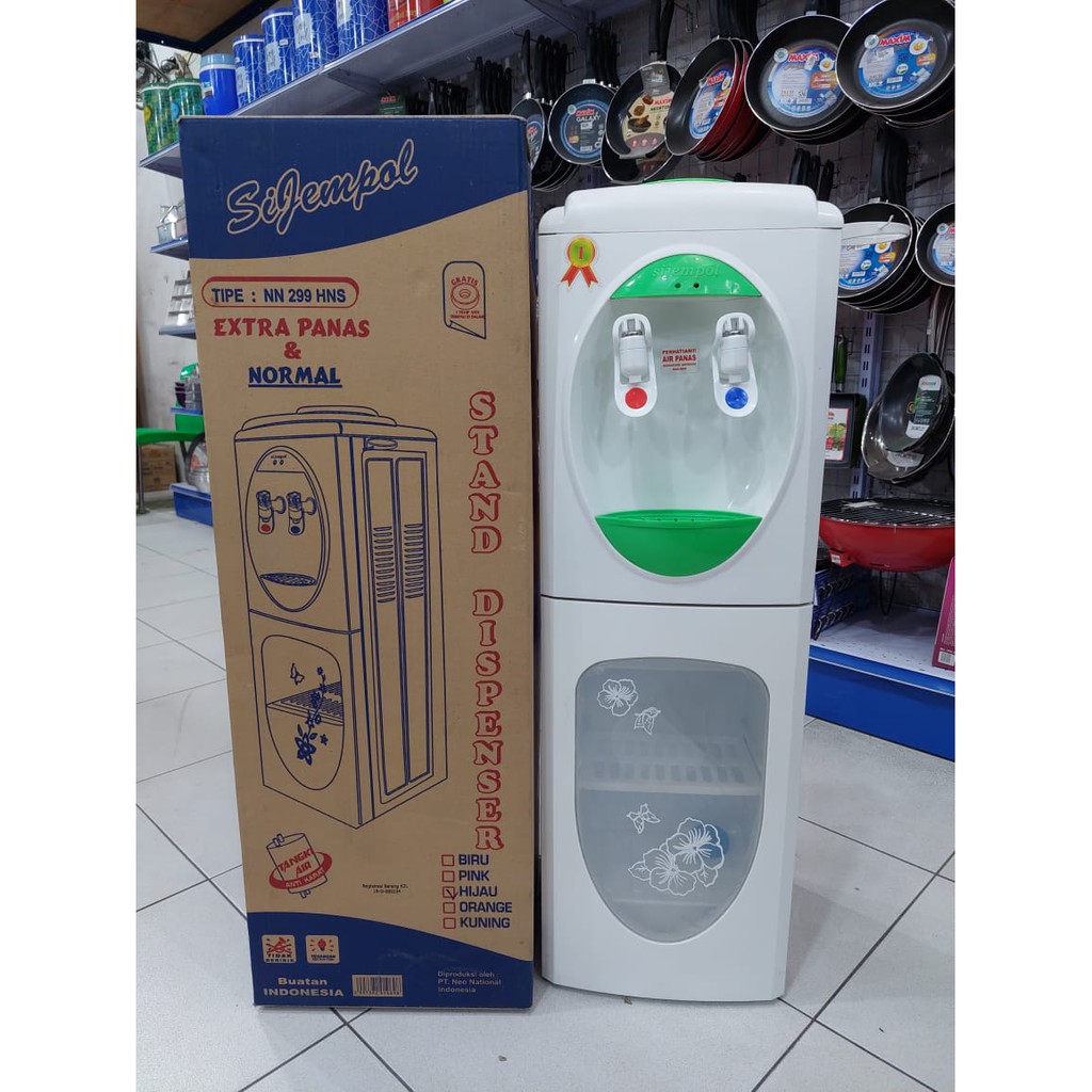 Dispenser Berdiri Si jempol NN 299 HNS / Galon Stand Despenser / Jempol Neo Cantik Hijau