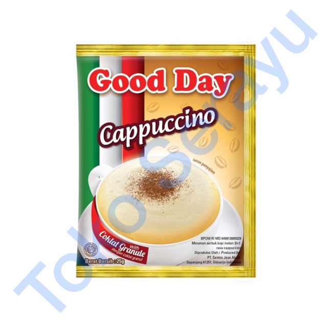 

Kopi Good Day Cappucino 25gr 10 Sachet / 1 Renceng