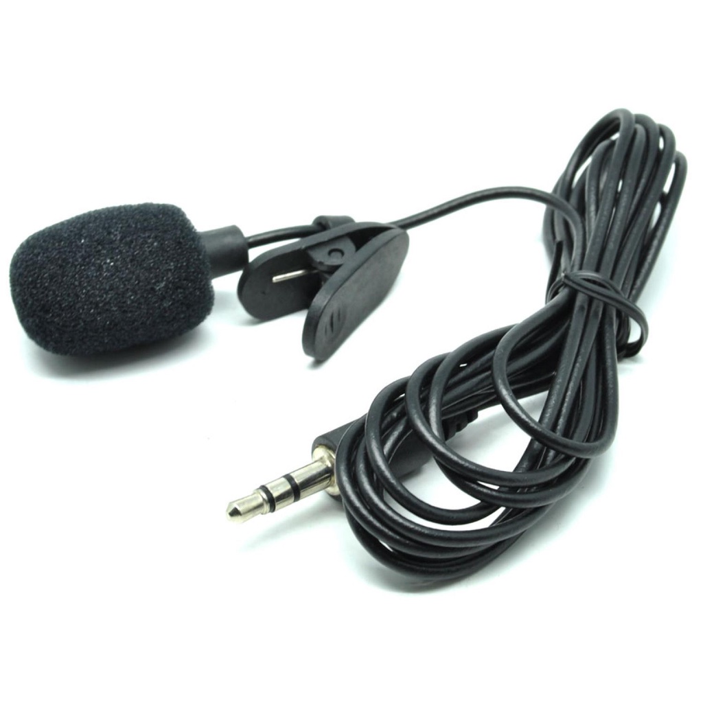 3.5mm Microphone with Clip for Smartphone / Laptop / Tablet / Mikrofon Bluetooth Clip On / Microphone Mic With Clip On Audio Splitter Cocok Untuk Vlogger Youtuber Smule / Mic Karaoke Suara Bagus Jernih / Microphone Clip On Hp Smartphone Murah