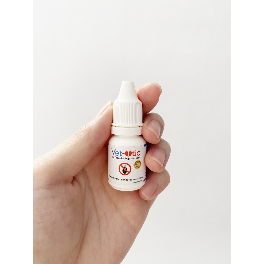 Vet Otic 10 ml - Obat Veo-tic/Vet-Otic Tetes Kutu Tungau Radang Telinga Kucing Anjing 10 ml - Ear Flea for Cat Dog