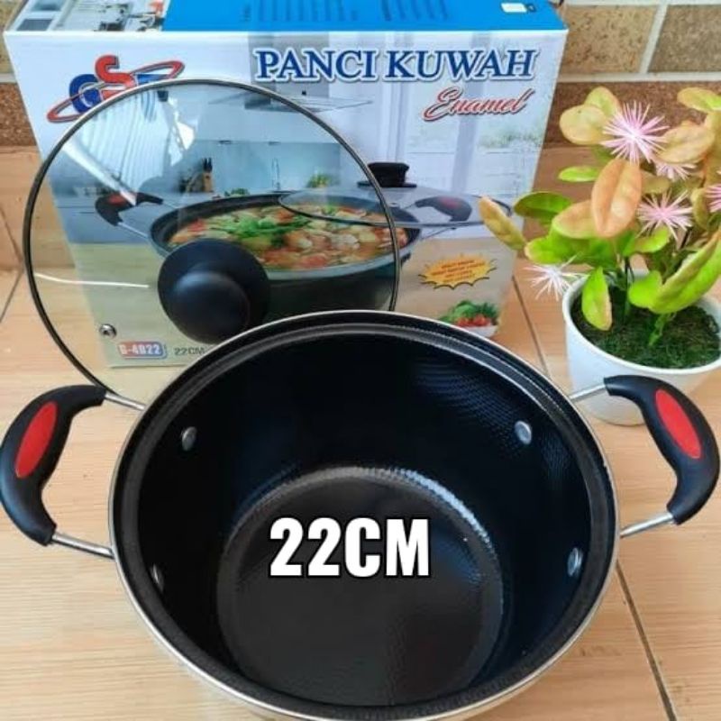 [COD] PANCI KUAH TUTUP KACA UK 22 CM - PANCI MASAK SERBAGUNA MISTER ORDER