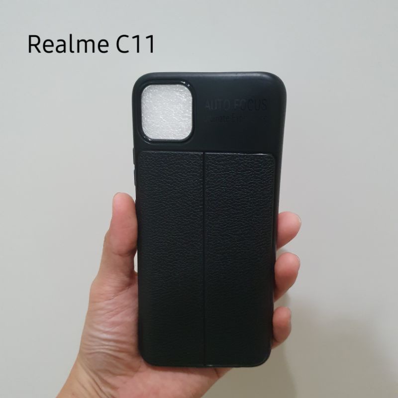 Case Autofocus Realme C11 Softcase Silikon Motif Kulit Jeruk