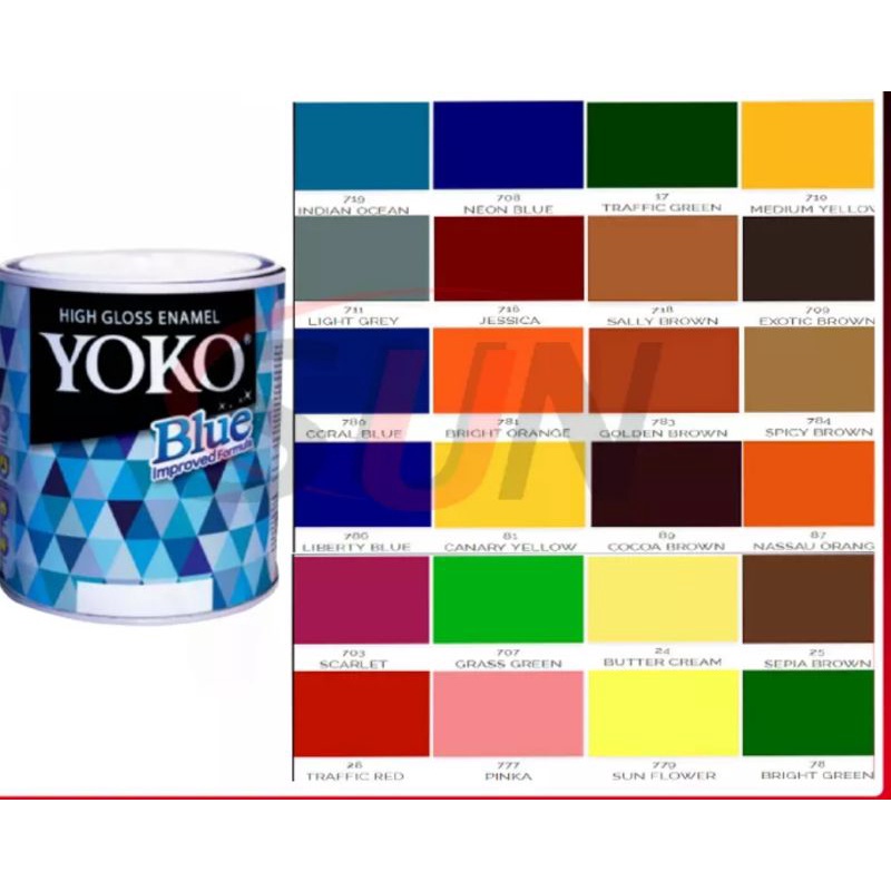 cat besi dan kayu (Yoko)