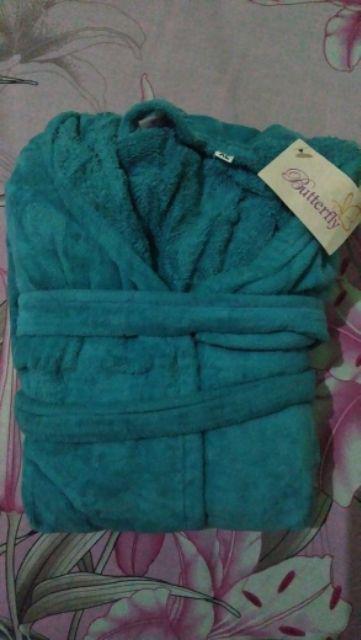Kimono Handuk Mandi Anak-anak Lucu Butterfly Terry Palmer Hijau Tosca Size S