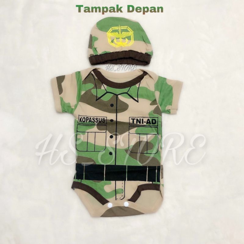 HARGA GROSIR ! JUMPER TENTARA TNI BABY / BAJU BAYI /BAJU BABY / JUMPER BAYI / KOSTUM BAYI TERMURAH !