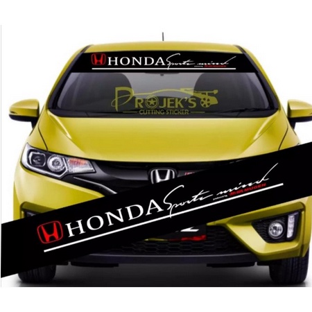 Stiker sticker sportmind HONDA stiker kaca depan mobil