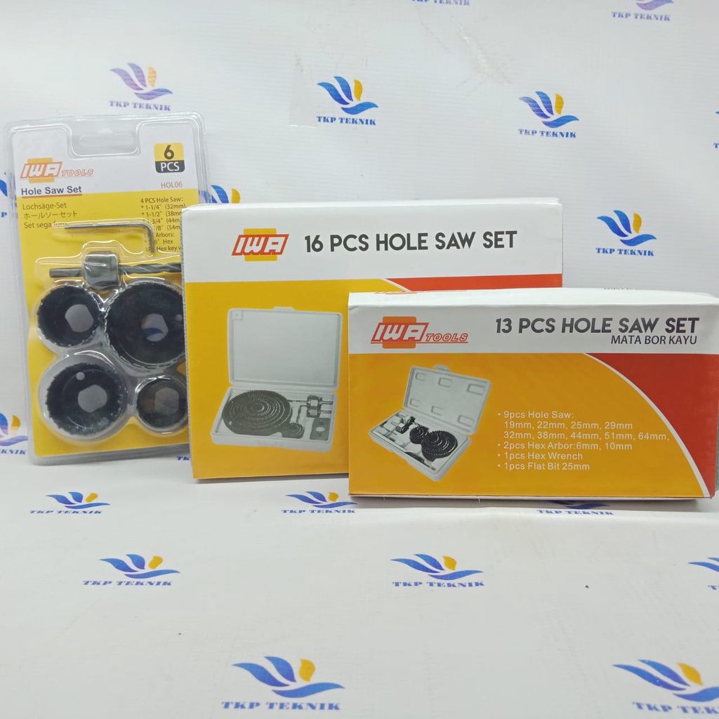 IWA TOOLS HOLE SAW KIT