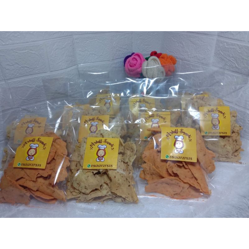 

Keripik bawang/kue bawang Arbill Snack Oleh-Oleh khas Bogor