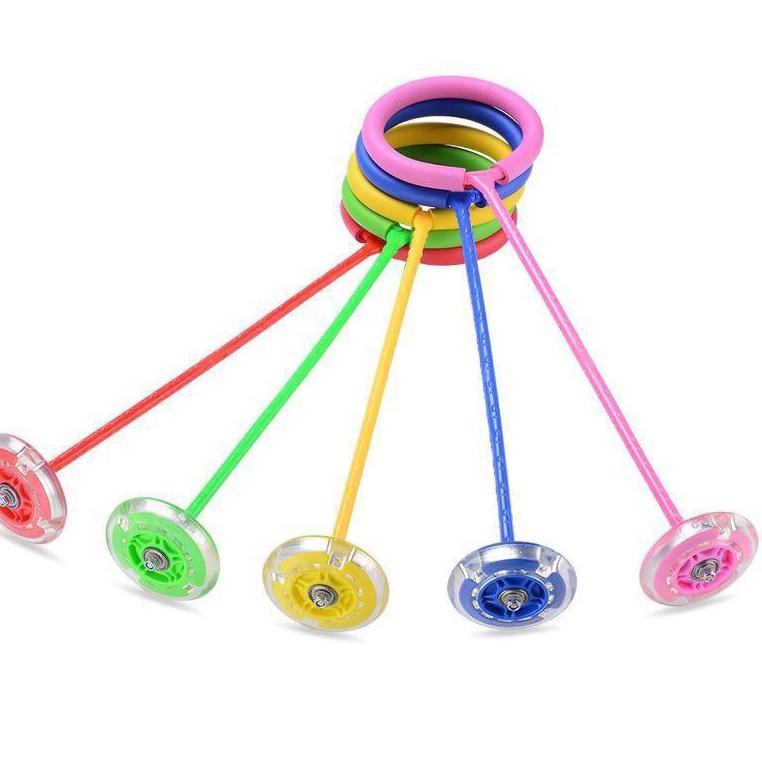 Mainan Anak Hulahup Kaki Mainan Hula Hoop Kaki/Mainan Yoyo Kaki Flash Jumping Anak Jumpball Ring Mainan Lompat Kaki-3