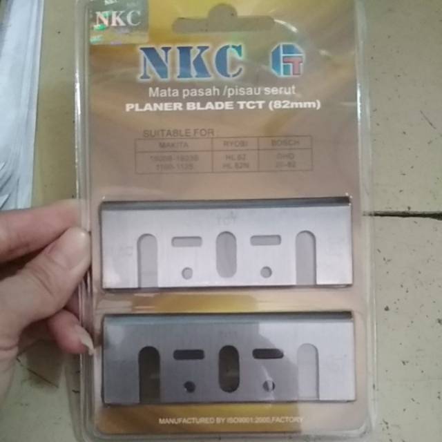 MATA PASAH PISAU SERUT BAGUS PLANER BLADE TCT 82MM NKC