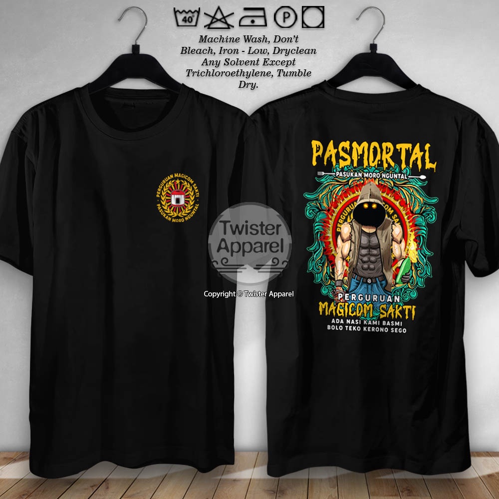Kaos Pasmortal Magicom Sakti Pasukan Moro Nguntal Baju Perguruan Suko Nedo Kualitas Distro - TW4687