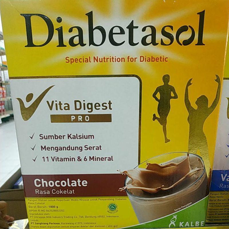 Diabetasol 1000Gram (Coklat dan Vanila)
