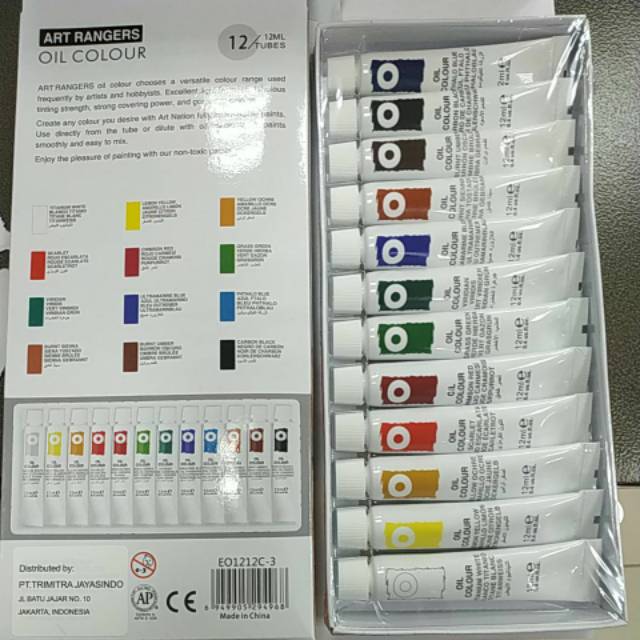 Cat minyak/Oil color art rangers 12tube/12ml