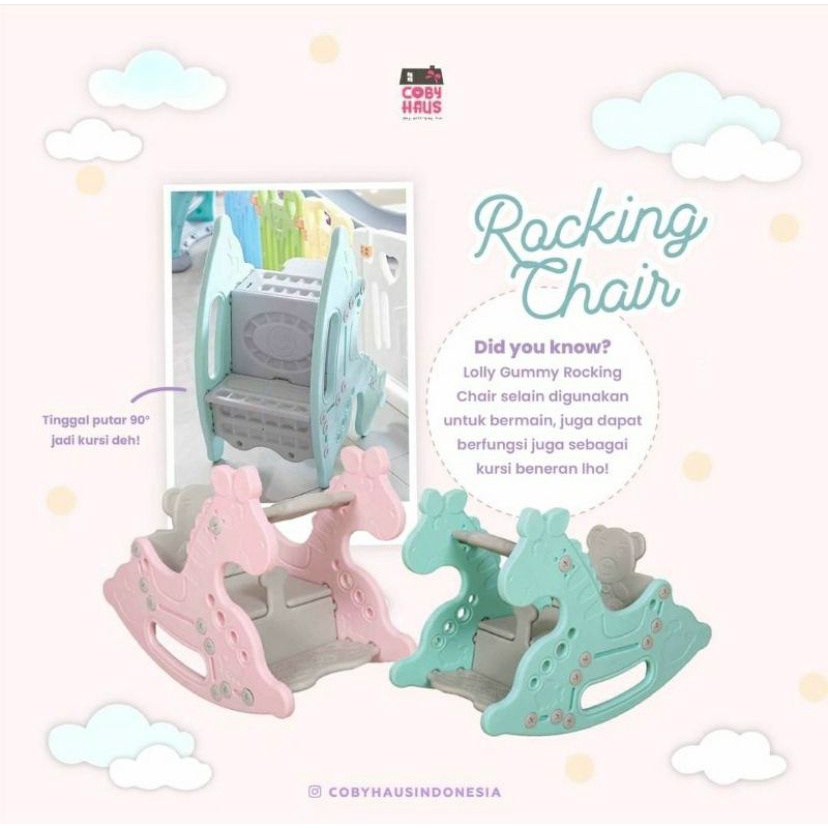 Coby Haus Lolly Gummy Rocking Chair Ride On 3in1