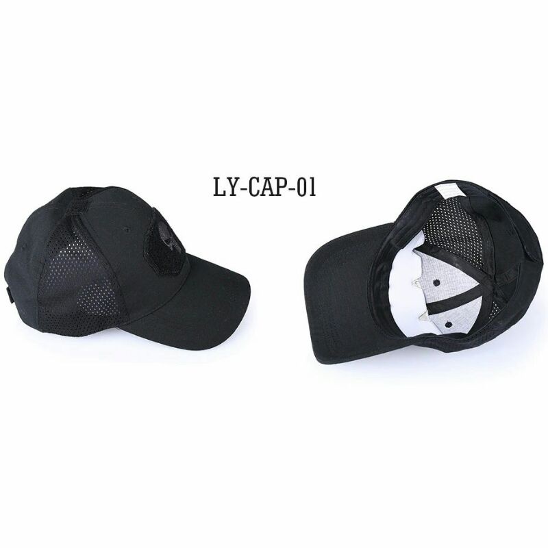 Mix Topi Mesh Baseball Army Look Cap Punisher Skull Gumao LY-CAP-01