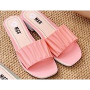 [BEST SELLER] Sandal Slop Wanita Ban Kerut Super Cantik Mewah Import MGR Mokaya Morego Balance Breslin / Size 36-40 (168-7)