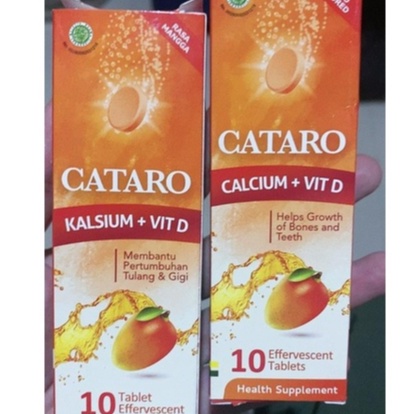 Cataro Calcium dan Vitamin C isi 10 EFFERVESCENT TABLET