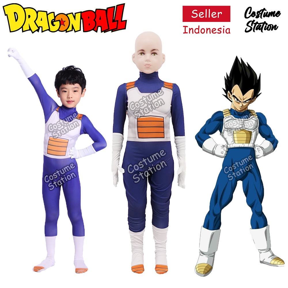 Kostum Dragon Ball Vegeta / Costume Saiyan anak