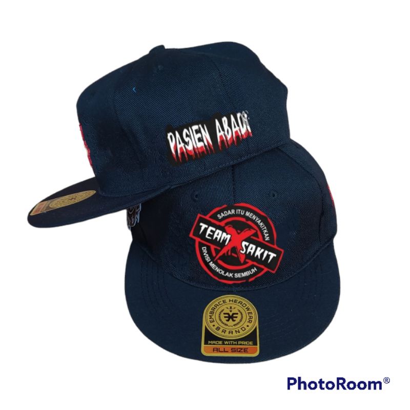 Topi Snapback, Distro, Topi distro Team sakit jiwa menolak sadar